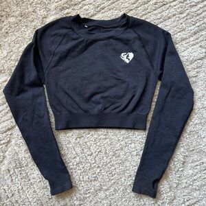 Women’s Best Power Seamless Black Long Sleeve Crop Top